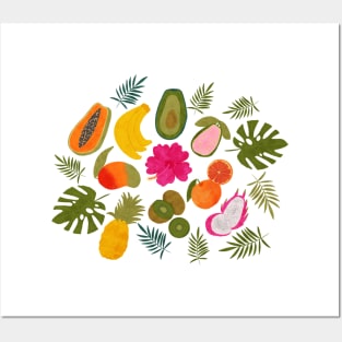 Tropical Fruit Paradise Posters and Art